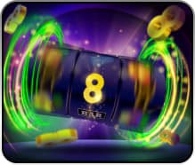 Book of Dead slot game interface on login mpo555 showing five reels and payline indicators